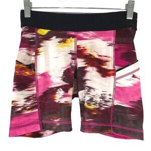 Lululemon What The Sport Short II Size 4 Pigment Wind Berry Rumble Multi SS-1591